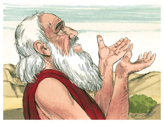 Abraham pleaded with God on Sodom's behalf by Jim Padgett (1984)
